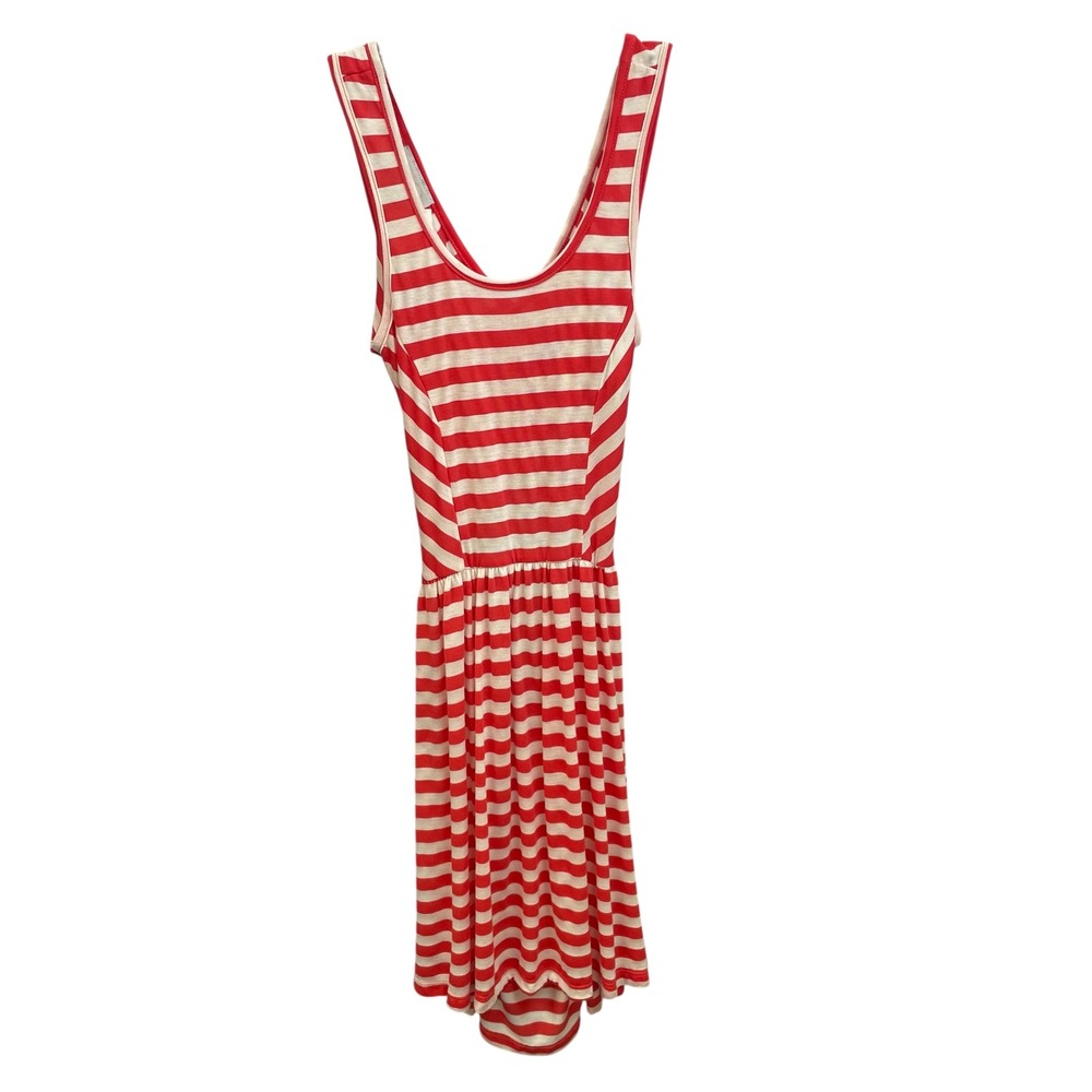 Coveted Clothing‎ Red Striped Dress Sleeveless Casual Open Back Summer S